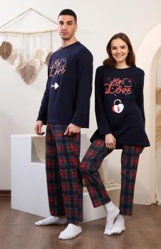 MY LOVE BASKILI ÇİFT PİJAMA TAKIMI