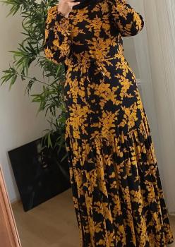 Hardal Sarı Elbise CCB006